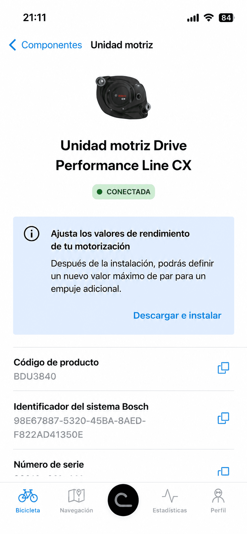 Actualización Bosch 120 Nm
