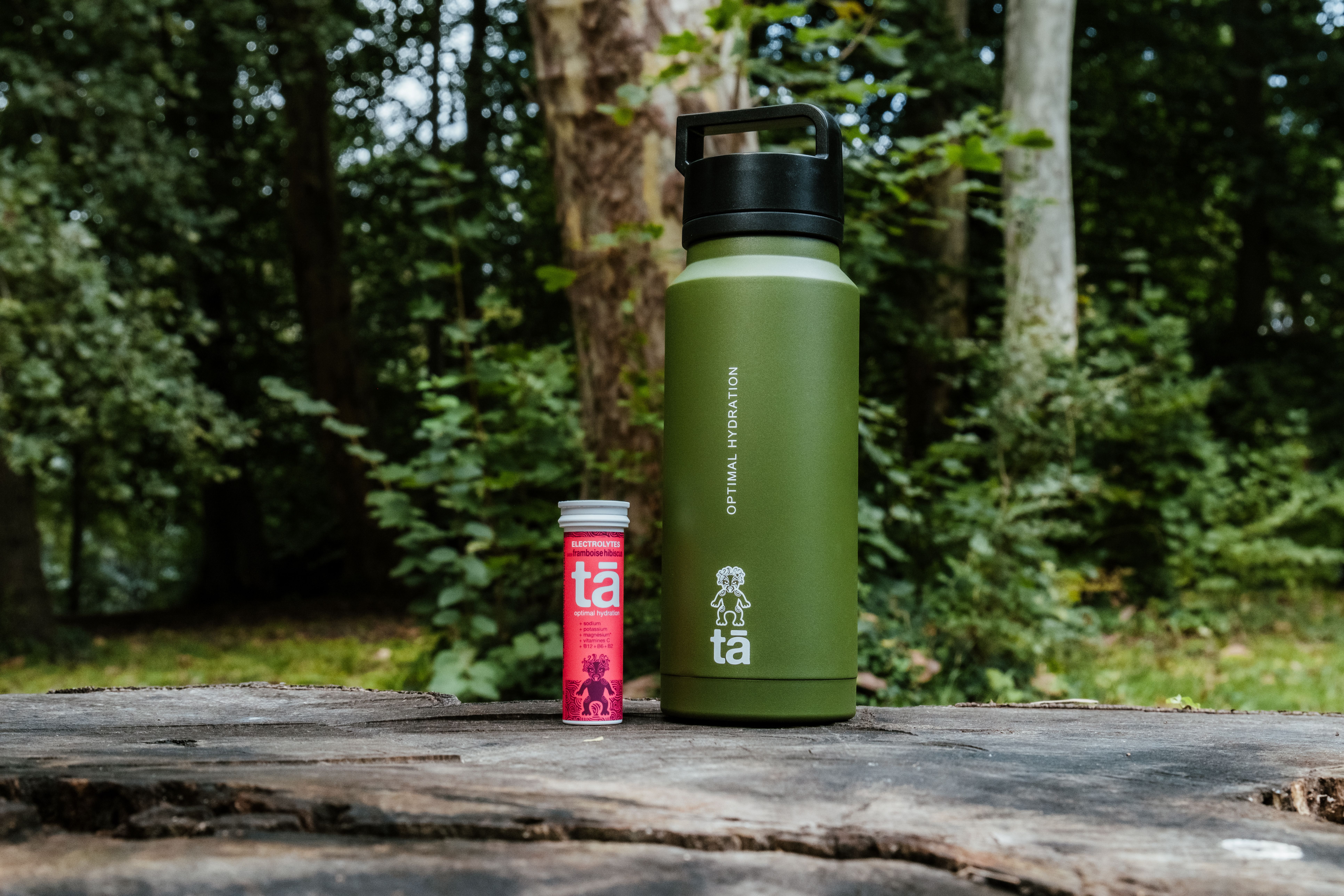 Gourde et pastilles électrolytes