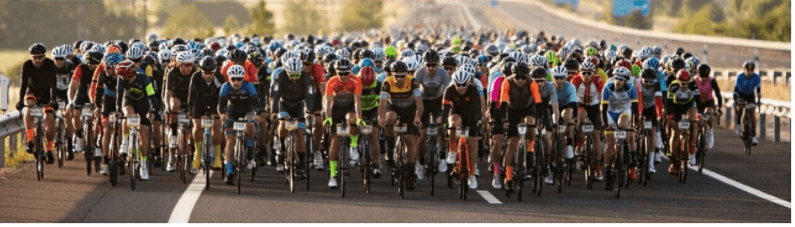 peloton de ciclistas