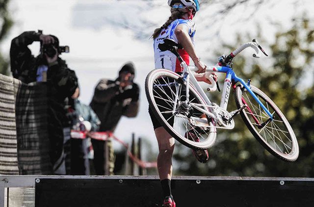 Cyclocross bei Wettkämpfen tragen
