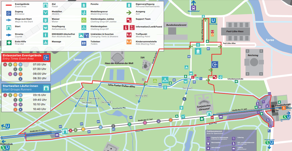 Start- und Zielgebiet Berlin Marathon