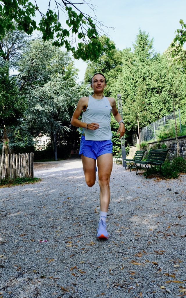 Brooks Ghost 17 portée par esther notre ambassadrice lors de leur test